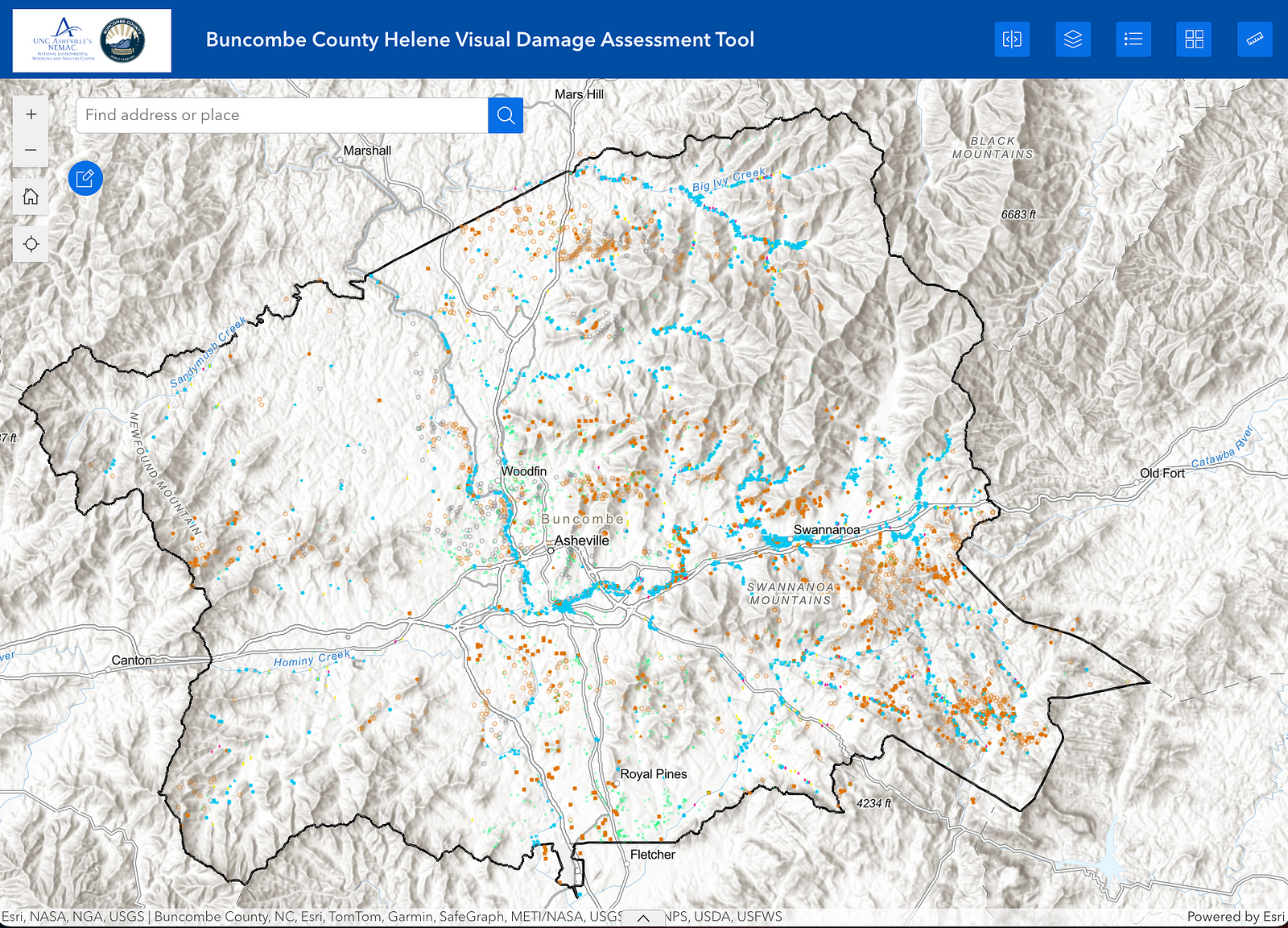 Damage Assessment Tool example